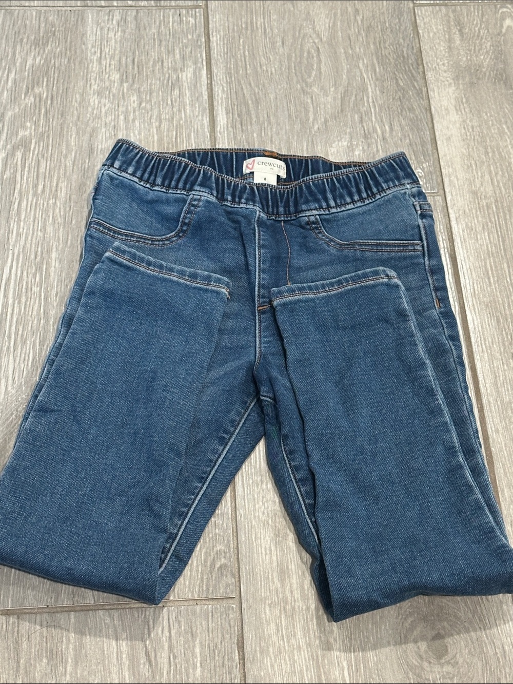 Crewcuts Girls Blue Pull-On Denim Jeggings